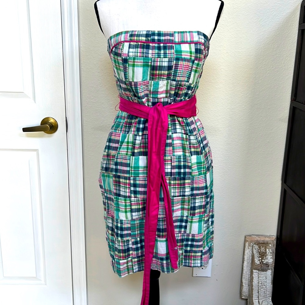 Vineyard Vines strapless dress.
